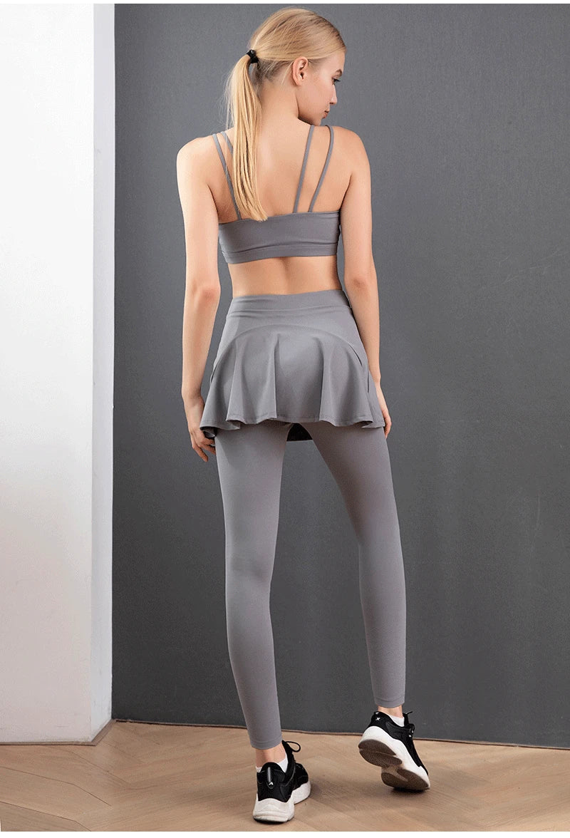 Leggings Soffice con Gonna: Pantaloni da Paddle e Fitness per Donne, Lunghezza Intera
