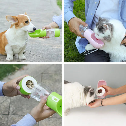 ZampaQuench Bottiglia e Ciotola per Cani/Gatti