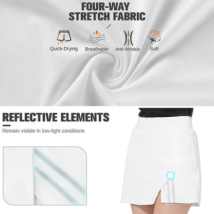 GoldenCamel Sports Shorts: Comfortable Skirt with Pockets for Women