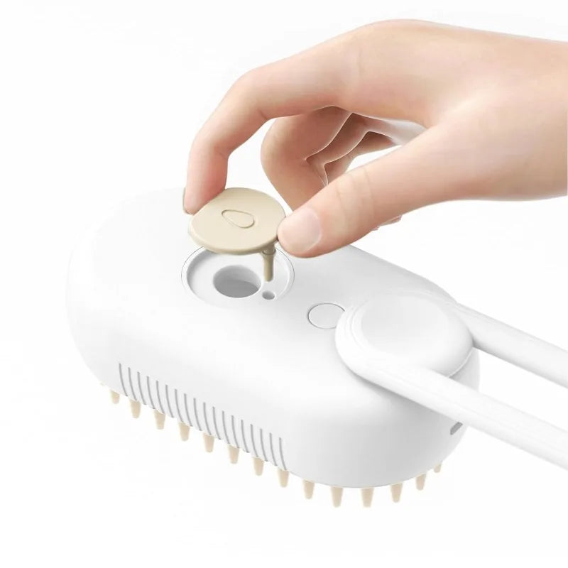 MistGroom: 3-in-1 Multifunctional Electric Brush for Pet Massage, Grooming and Whitening 