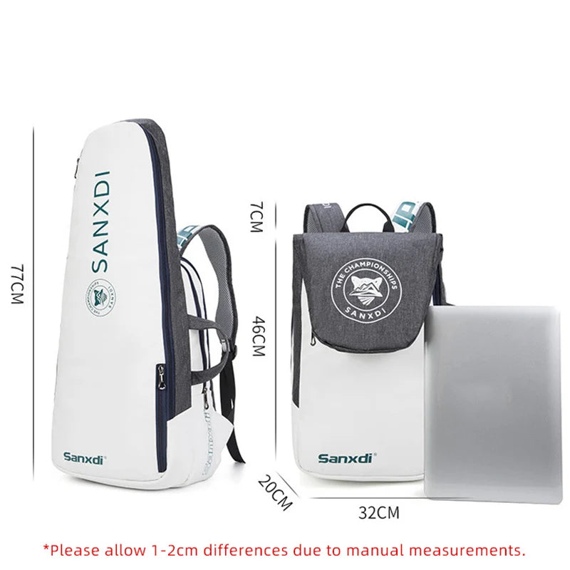 SporteFlex Racket Bag: Foldable Sports Bag for Paddle Rackets