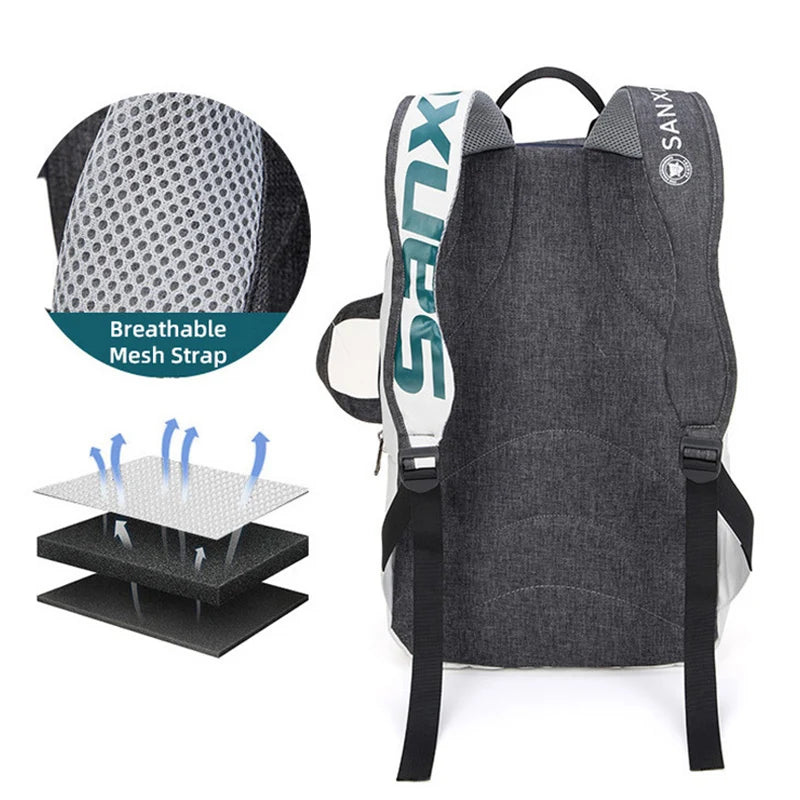 SporteFlex Racket Bag: Foldable Sports Bag for Paddle Rackets